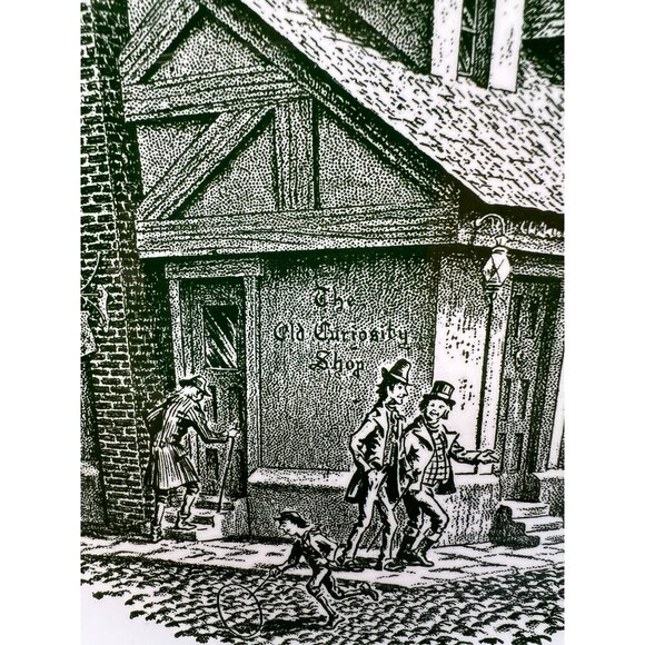 Vtg Plate The Old Curiosity Shop Underglaze - Picture 5 of 8